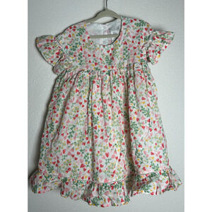 Rachel Zoe Girl Floral Heart Ruffle Babydoll Dress Size 3T